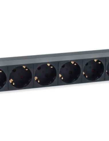 Equip 333286 unità di distribuzione dell'energia (PDU) 8 presa(e) AC 1U Nero