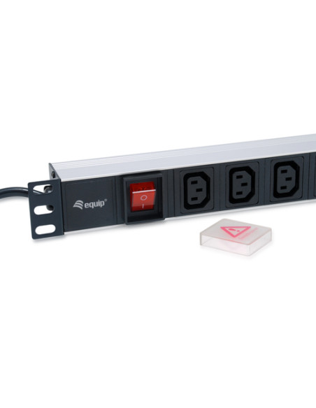 Equip 333310 unità di distribuzione dell'energia (PDU) 8 presa(e) AC 1U Nero