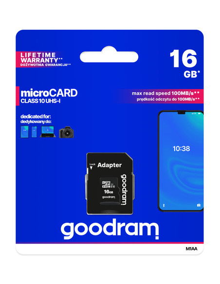 Goodram M1AA 16 GB MicroSDHC UHS-I Classe 10