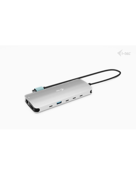 i-tec Metal USB-C Nano 3x Display Dock, 2x HDMI 1x USB-C video with Power Delivery 140W + Universal Charger 140 W