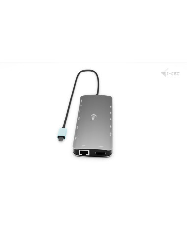 i-tec Metal USB-C Nano 3x Display Dock, 2x HDMI 1x USB-C video with Power Delivery 140W + Universal Charger 140 W