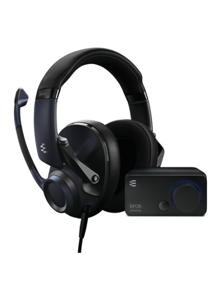 EPOS H6PRO Audio Bundle Auricolare Cablato A Padiglione Gaming Nero, Blu marino