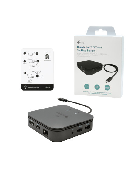 i-tec Thunderbolt 3 Travel Dock Dual 4K Display + Power Delivery 60W