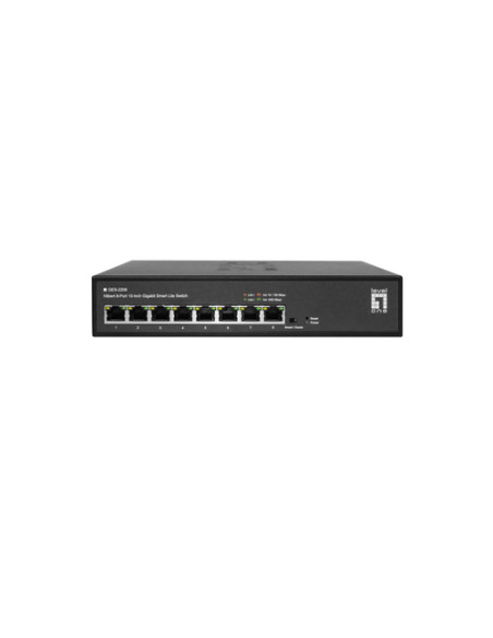 LevelOne GES-2208 switch di rete Gestito L2 Gigabit Ethernet (10/100/1000) Nero