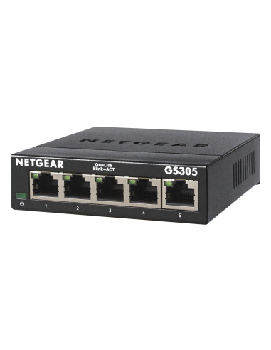 NETGEAR GS305 Non gestito L2 Gigabit Ethernet (10/100/1000) Nero