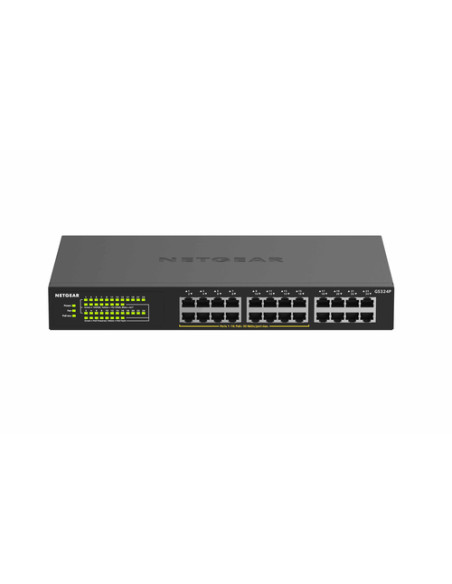 NETGEAR GS324P Non gestito Gigabit Ethernet (10/100/1000) Supporto Power over Ethernet (PoE) 1U Nero