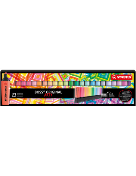 STABILO BOSS ORIGINAL evidenziatore 23 pz Punta smussata Multicolore