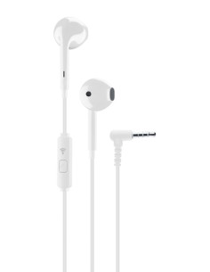 Cellularline VOICE CAPSULE Auricolari a capsula con microfono, tasto di risposta e connettore Jack 3.5mm