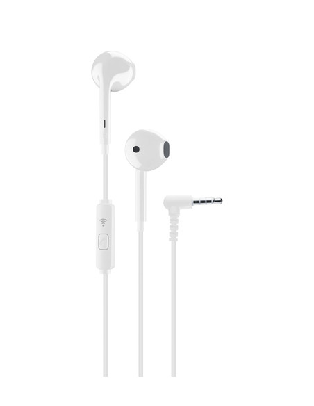 Cellularline VOICE CAPSULE Auricolari a capsula con microfono, tasto di risposta e connettore Jack 3.5mm