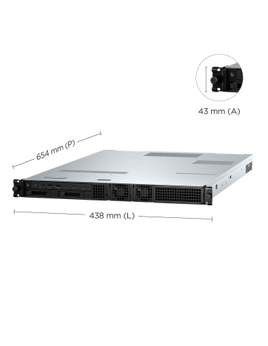 HP Z4 Rack G5 Intel® Xeon® W w3-2425 32 GB DDR5-SDRAM 1 TB SSD NVIDIA Quadro T1000 Windows 11 Pro Telaio montato a rack Stazio