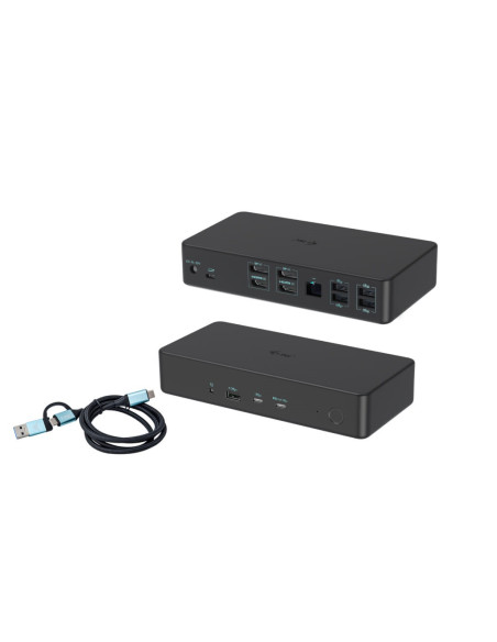 i-tec USB 3.0 / USB-C / Thunderbolt 3 Professional Dual 4K Display Docking Station Generation 2 + Power Delivery 100W