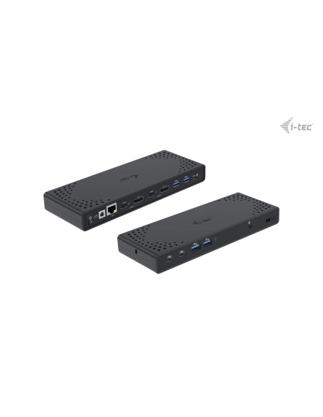 i-tec USB 3.0 / USB-C / Thunderbolt 3 Dual Display Docking Station Gen2 + Power Delivery 100W