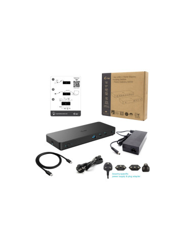 i-tec USB-C Triple Display Docking Station Gen 2 Pro + Power Delivery 100W