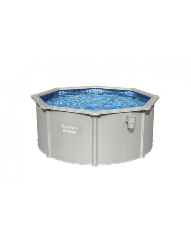 Bestway Hydrium 56566 piscina fuori terra Piscina con bordi Piscina rotonda 7630 L Blu, Grigio