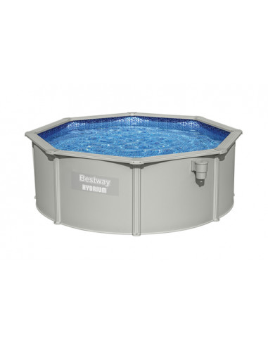 Bestway Hydrium 56574 piscina fuori terra Piscina con bordi Piscina rotonda 10990 L Blu, Grigio