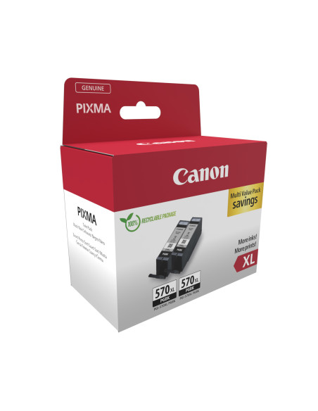 Canon 0318C010 cartuccia d'inchiostro 2 pz Originale Resa elevata (XL) Nero