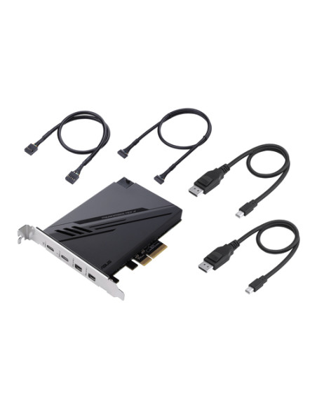 ASUS ThunderboltEX 4 scheda di interfaccia e adattatore Interno Mini DisplayPort, PCIe, Thunderbolt, USB 2.0, USB 3.2 Gen 2 (3.1