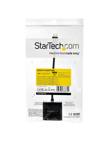 StarTech.com Adattatore da USB C a DisplayPort con Power Delivery - Convertitore Video 8K 60Hz/4K 120Hz USB Tipo C a DP 1.4 - Pa