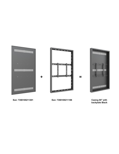 Multibrackets 1201 accessorio per il supporto per pannelli segnaletici Piastra posteriore