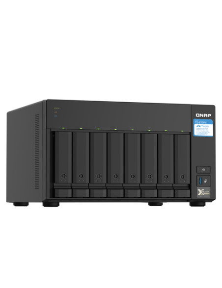 QNAP TS-832PX NAS Tower Annapurna Labs AL324 4 GB DDR4 0 TB QNAP Turbo System Alluminio, Nero