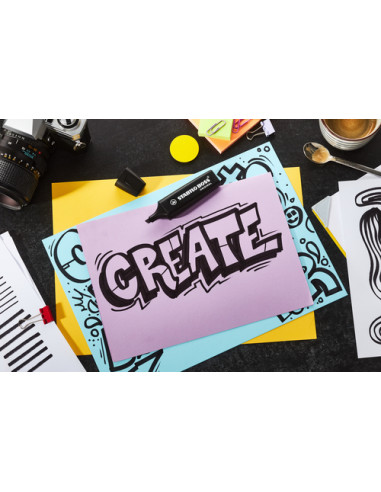 STABILO BOSS NatureColors evidenziatore 6 pz Punta smussata Nero, Bronzo, Verde, Grigio, Verde chiaro