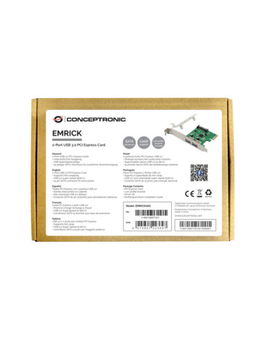 Conceptronic EMRICK06G scheda di interfaccia e adattatore Interno USB 3.2 Gen 1 (3.1 Gen 1)