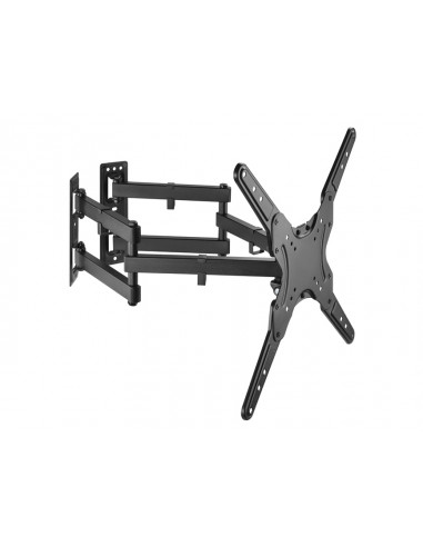 Equip 650328 Staffa per montaggio a parete del televisore ad angolo con movimento completo da 23“ a 55”.