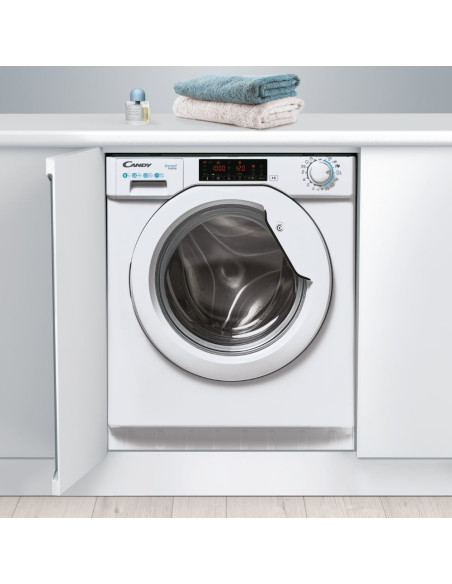 Candy Smart Inverter CBW 48TWME-S lavatrice Caricamento frontale 8 kg 1400 Giri/min Bianco