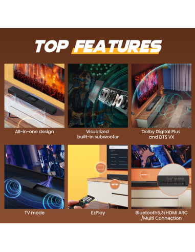 Hisense HS2000 altoparlante soundbar 2.1 canali 240 W