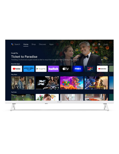 Sharp 32" HD Ready Android TV 81,3 cm (32") Smart TV Wi-Fi Bianco