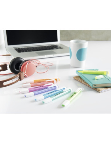 STABILO swing cool Pastel evidenziatore 8 pz Punta smussata Blu, Verde, Arancione, Rosa, Rosso, Viola, Giallo