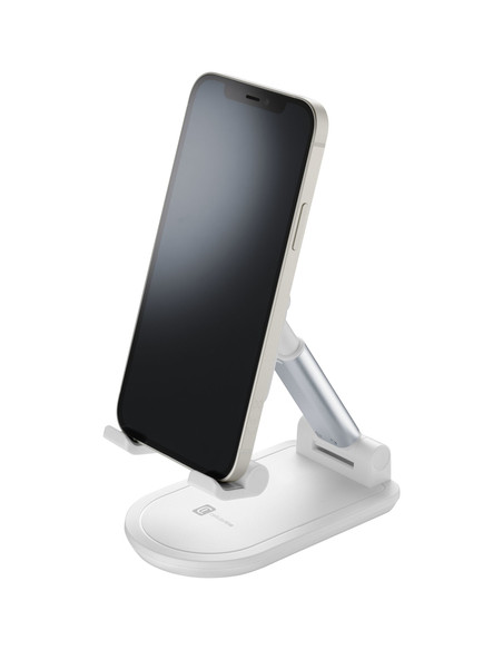 Cellularline Table Stand - Universale per Smartphones e Tablets Supporto da tavolo pieghevole per smartphones e tablets