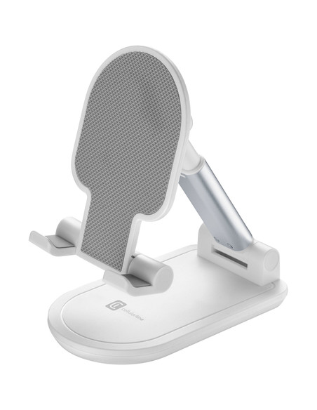 Cellularline Table Stand - Universale per Smartphones e Tablets Supporto da tavolo pieghevole per smartphones e tablets