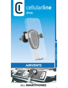 Cellularline Slide - Universal Supporto smartphone da auto per alette di aerazione