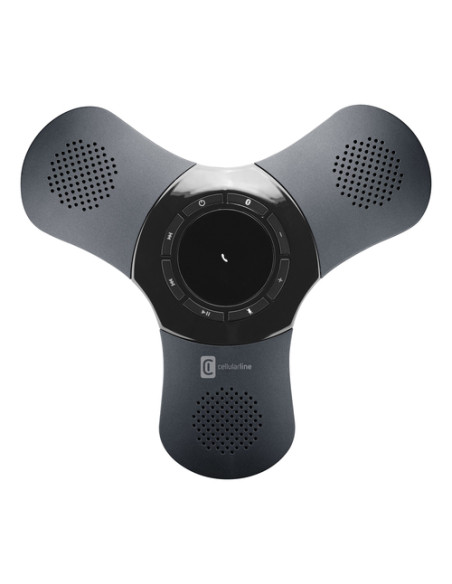 Cellularline UFO CONFERENCE Speaker Bluetooth Vivavoce con 2 altoparlanti e talk time di 5 ore