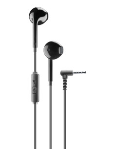 Cellularline VOICE CAPSULE Auricolari a capsula con microfono, tasto di risposta e connettore Jack 3.5mm