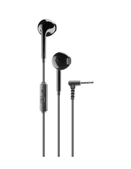 Cellularline VOICE CAPSULE Auricolari a capsula con microfono, tasto di risposta e connettore Jack 3.5mm
