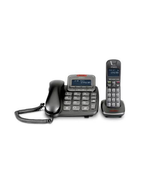 Emporia TH-21ABB telefono Telefono analogico/DECT Identificatore di chiamata Nero