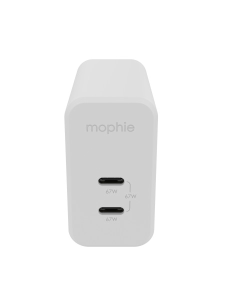 mophie 409909304 Caricabatterie per dispositivi mobili Computer portatile, Smartphone, Tablet Bianco AC Ricarica rapida Interno