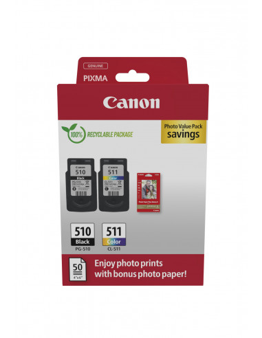Canon 2970B017 cartuccia d'inchiostro 2 pz Originale Nero, Ciano, Magenta, Giallo