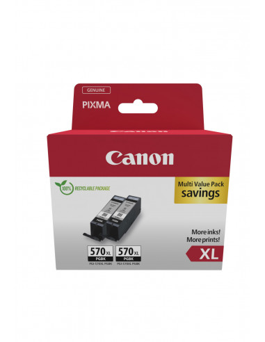 Canon 0318C010 cartuccia d'inchiostro 2 pz Originale Resa elevata (XL) Nero