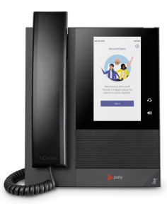 POLY Telefono multimediale aziendale CCX 400 per Microsoft Teams e abilitato per PoE