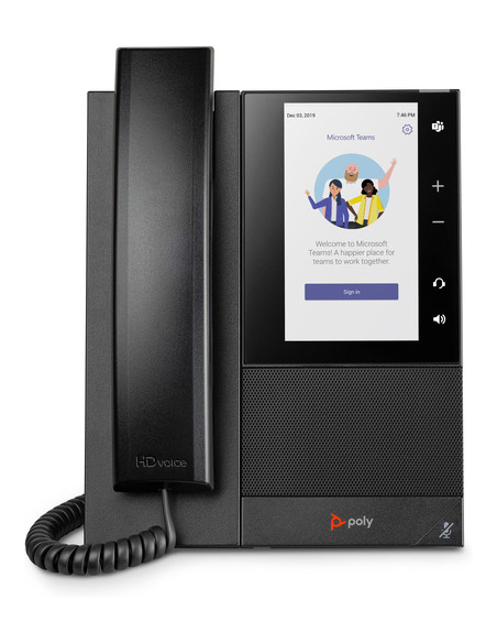 POLY Telefono multimediale aziendale CCX 505 per Microsoft Teams e abilitato per PoE