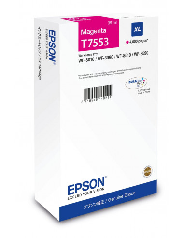 Epson C13T75534N cartuccia d'inchiostro 1 pz Originale Resa elevata (XL) Magenta