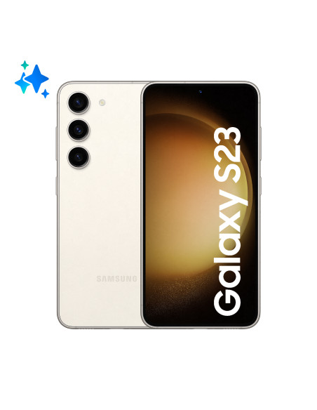 Samsung Galaxy S23 Smartphone AI Display 6.1'' Dynamic AMOLED 2X, Fotocamera 50MP, RAM 8GB, 128GB, 3.900 mAh, Cream