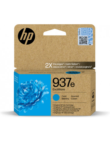 HP Cartuccia di inchiostro ciano originale 937e EvoMore