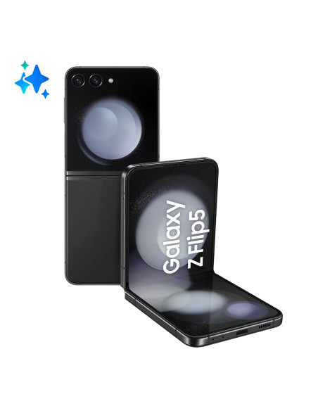 Samsung Galaxy Z Flip5 Smartphone AI RAM 8GB Display 3,4" Super AMOLED/6,7" Dynamic AMOLED 2X Graphite 512GB