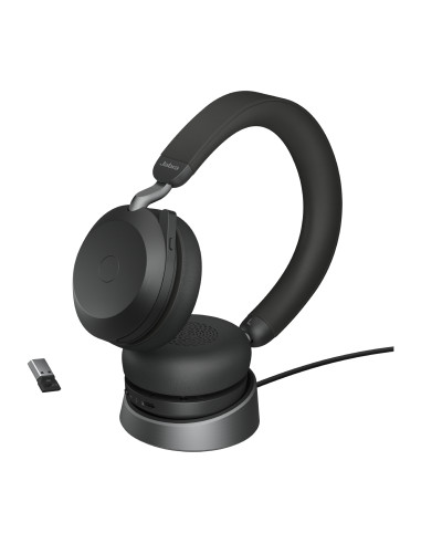 Jabra 27599-989-989 cuffia e auricolare Con cavo e senza cavo A Padiglione Ufficio Bluetooth Base di ricarica Nero