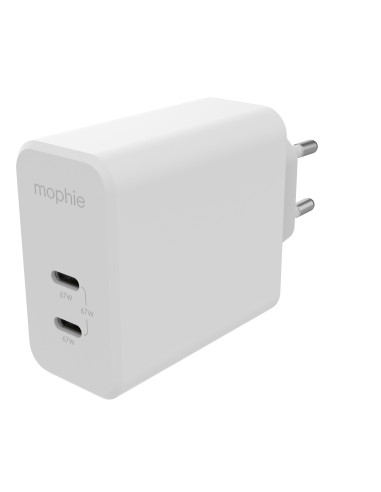 mophie 409909304 Caricabatterie per dispositivi mobili Computer portatile, Smartphone, Tablet Bianco AC Ricarica rapida Interno