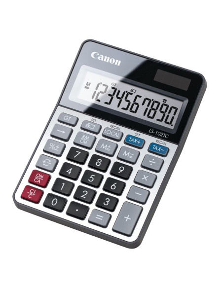 Canon LS-102 TC calcolatrice Desktop Calcolatrice di base Nero, Metallico